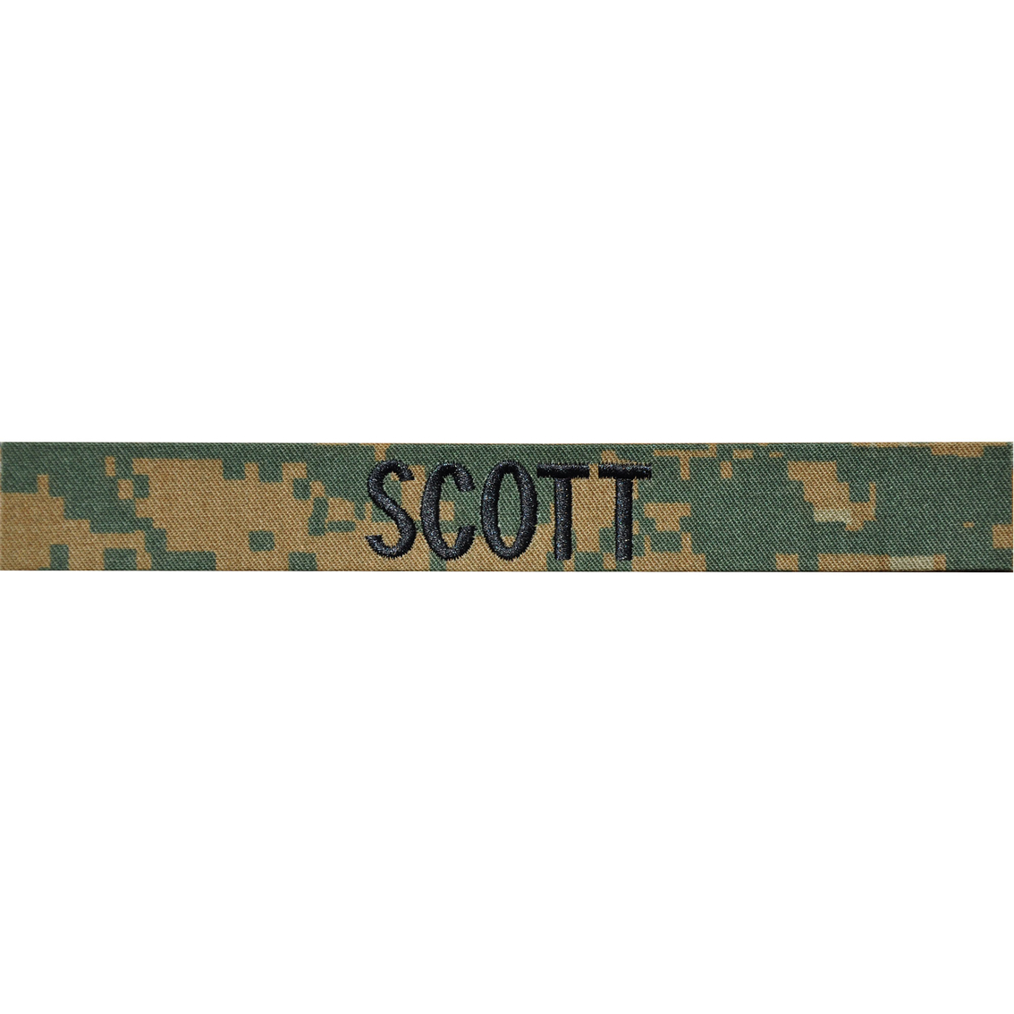 Embroidered USMC Woodland MARPAT Nametape