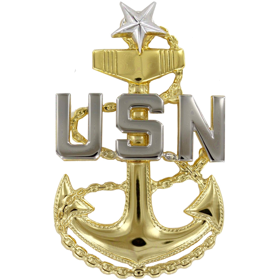 Navy Cap Device E-8 Regulation Unmounted