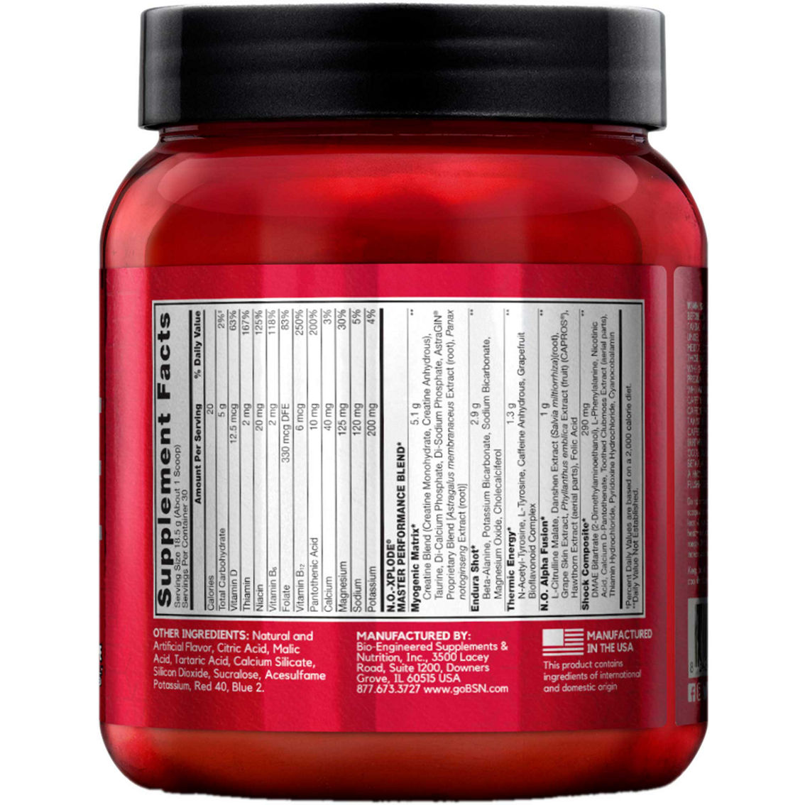 BSN N.O. Xplode, 30 Servings - Image 2 of 2