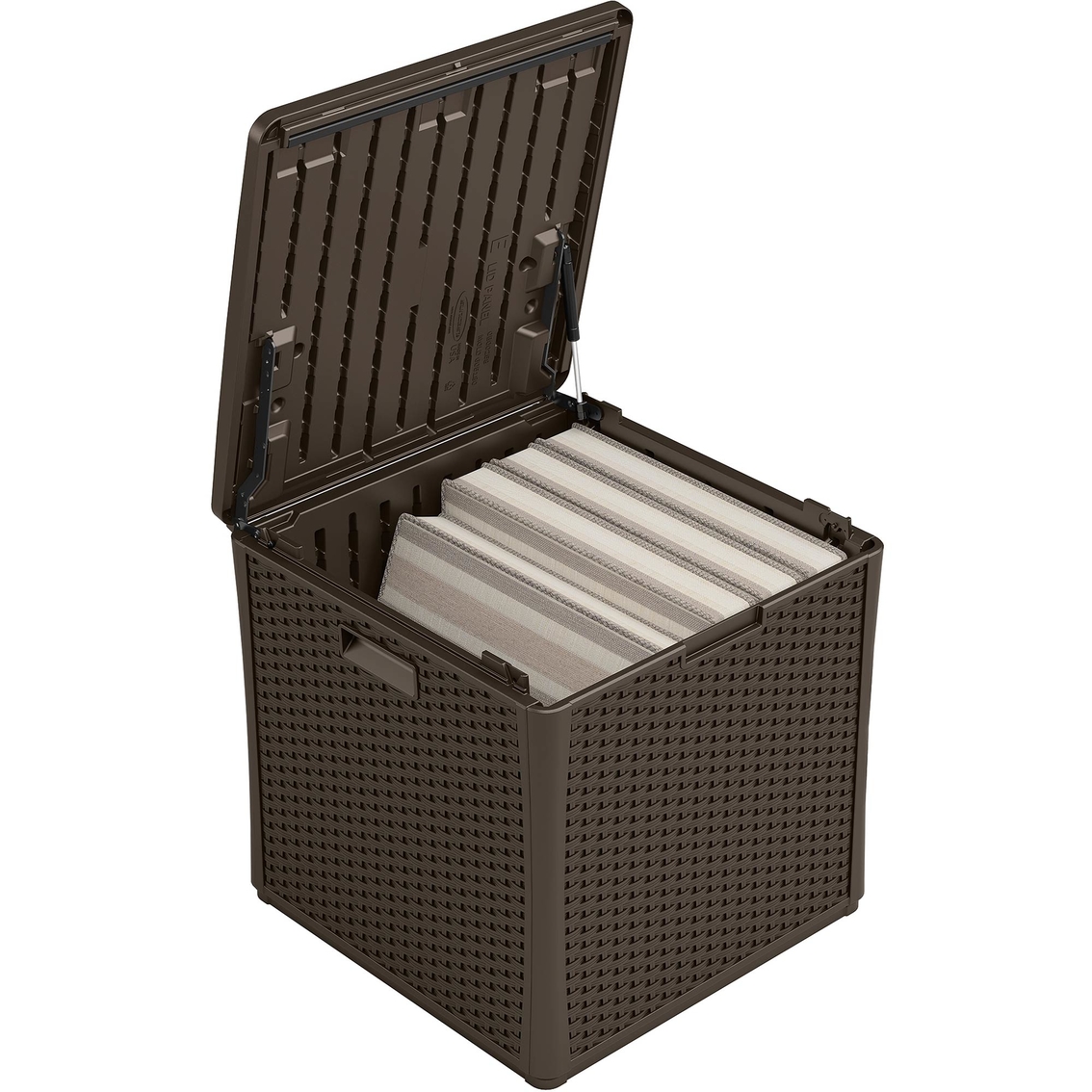 Suncast Wicker Storage Cube Deck Box - Image 2 of 4