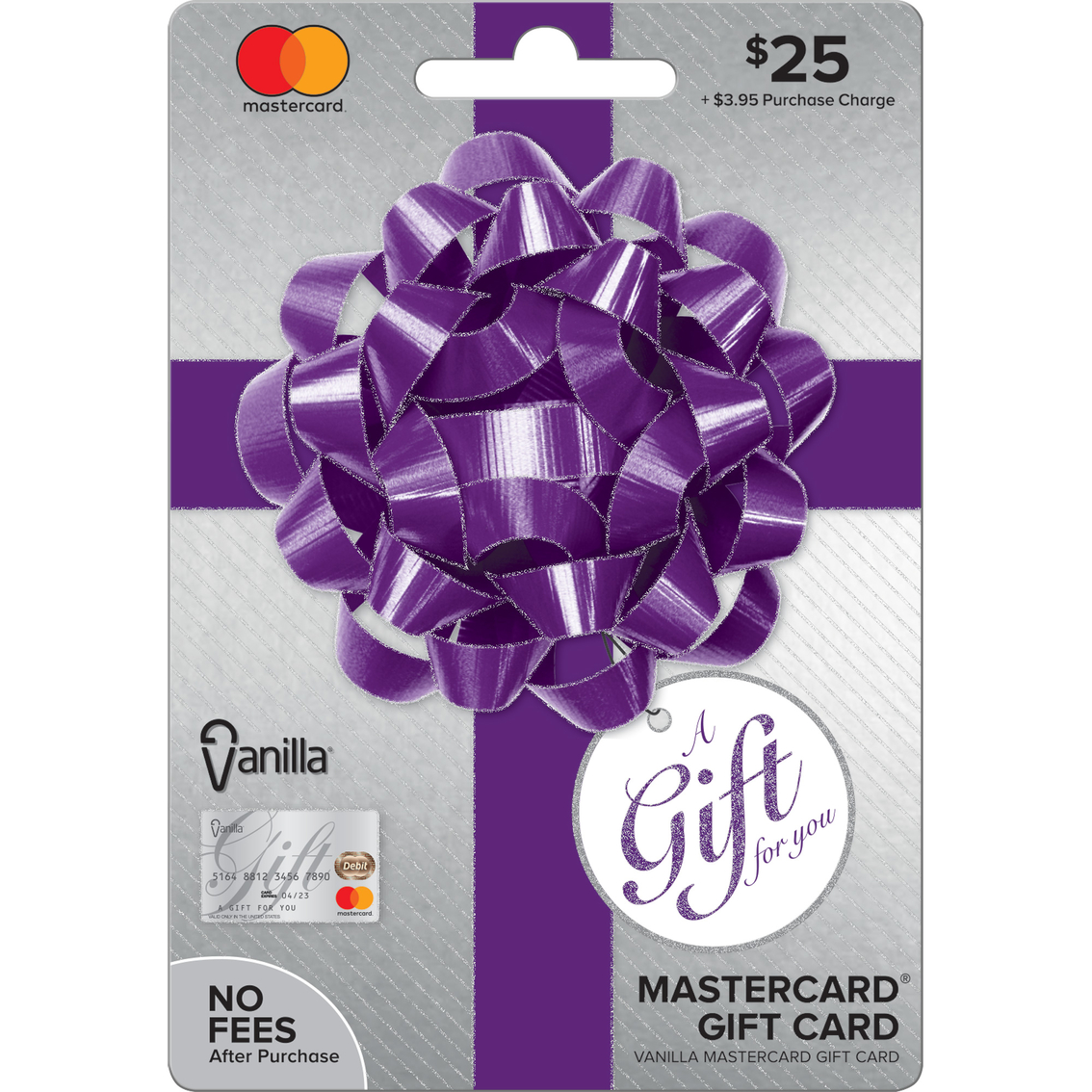 Vanilla MasterCard Party Bow Gift Card + Activation Fee
