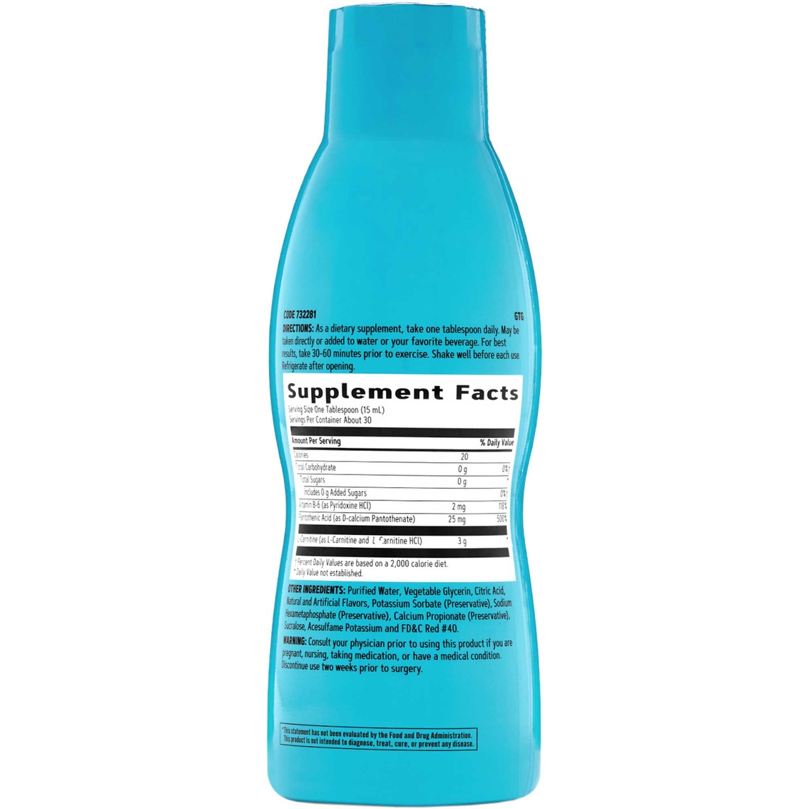 GNC TL Triple Strength L-Carntine Liquid - Image 2 of 2