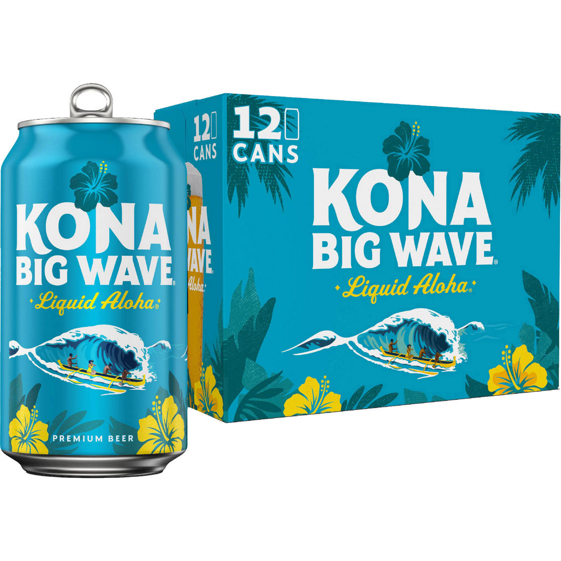 Kona Big Wave Golden Ale 12 oz. Cans 12 pk.
