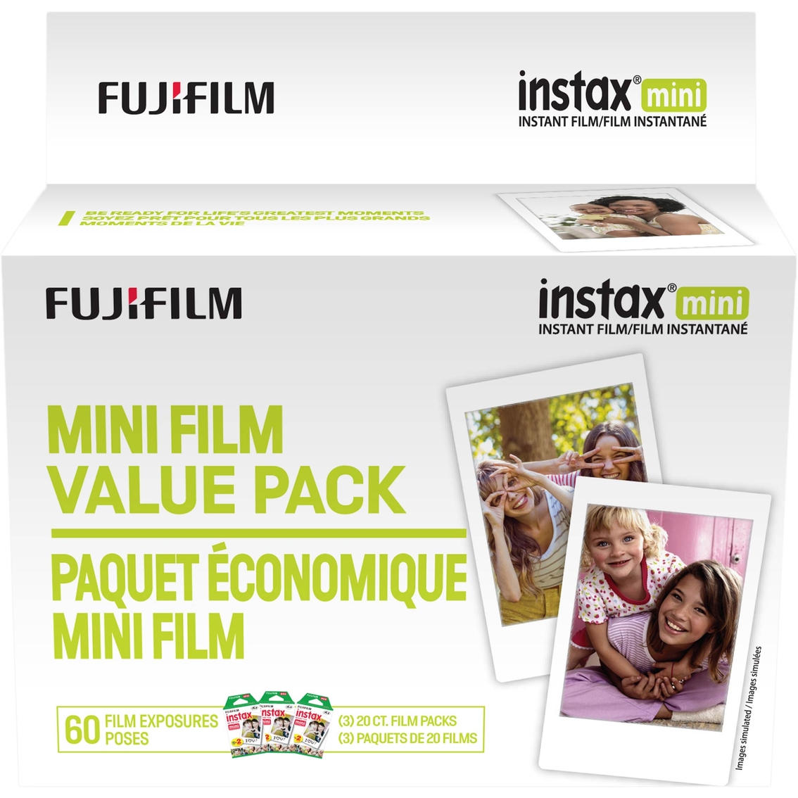FujiFilm instax Mini Instant Film Value Pack, 60 Sheets