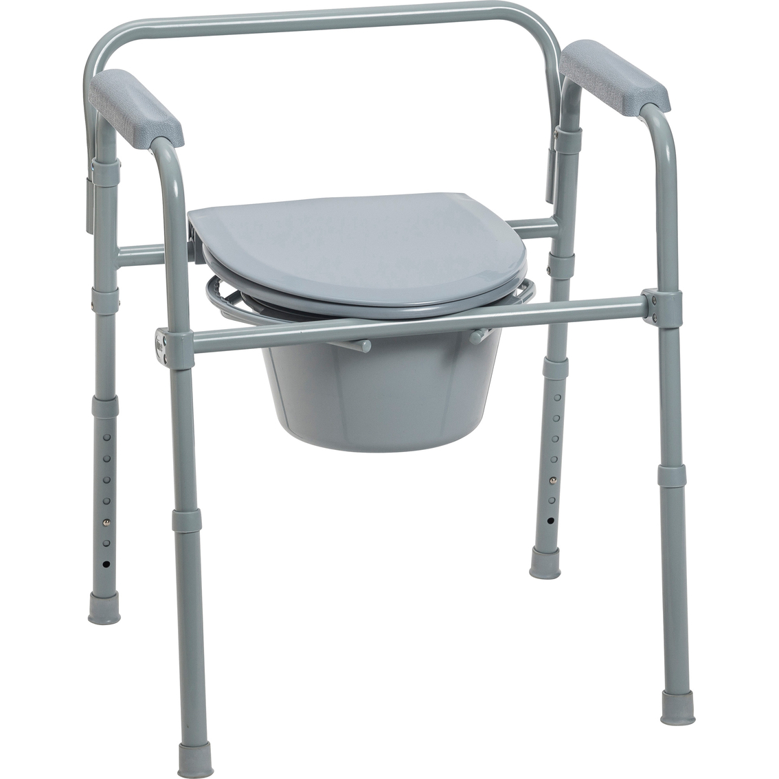 Drive Medical Steel Folding Bedside Commode - Image 2 of 4