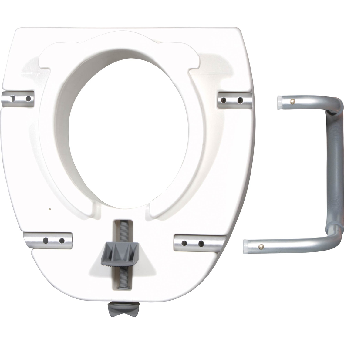 Drive Medical Premium Plastic Raised Toilet Seat with Lock and Padded Armrests - Image 2 of 3
