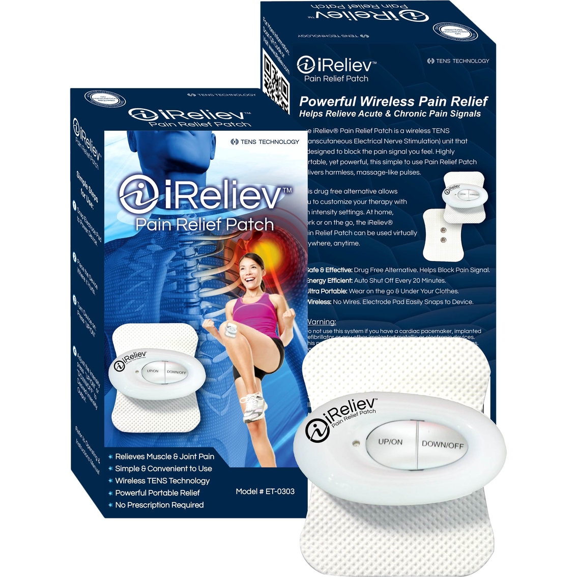 iReliev Pain Relief Patch, Mini Wireless TENS Unit - Image 4 of 4