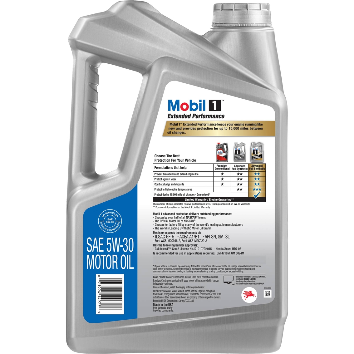 Mobil 1 Extended Performance 5W-30 Motor Oil - Image 2 of 2