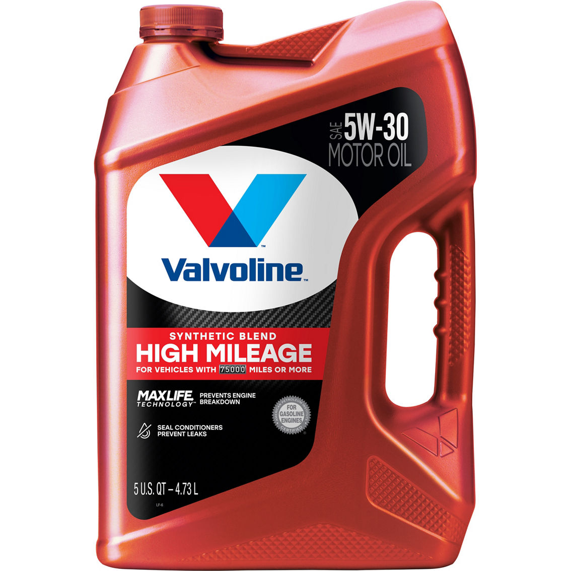 Valvoline 5W-30 MaxLife High Mileage Motor Oil, 5 Qt.