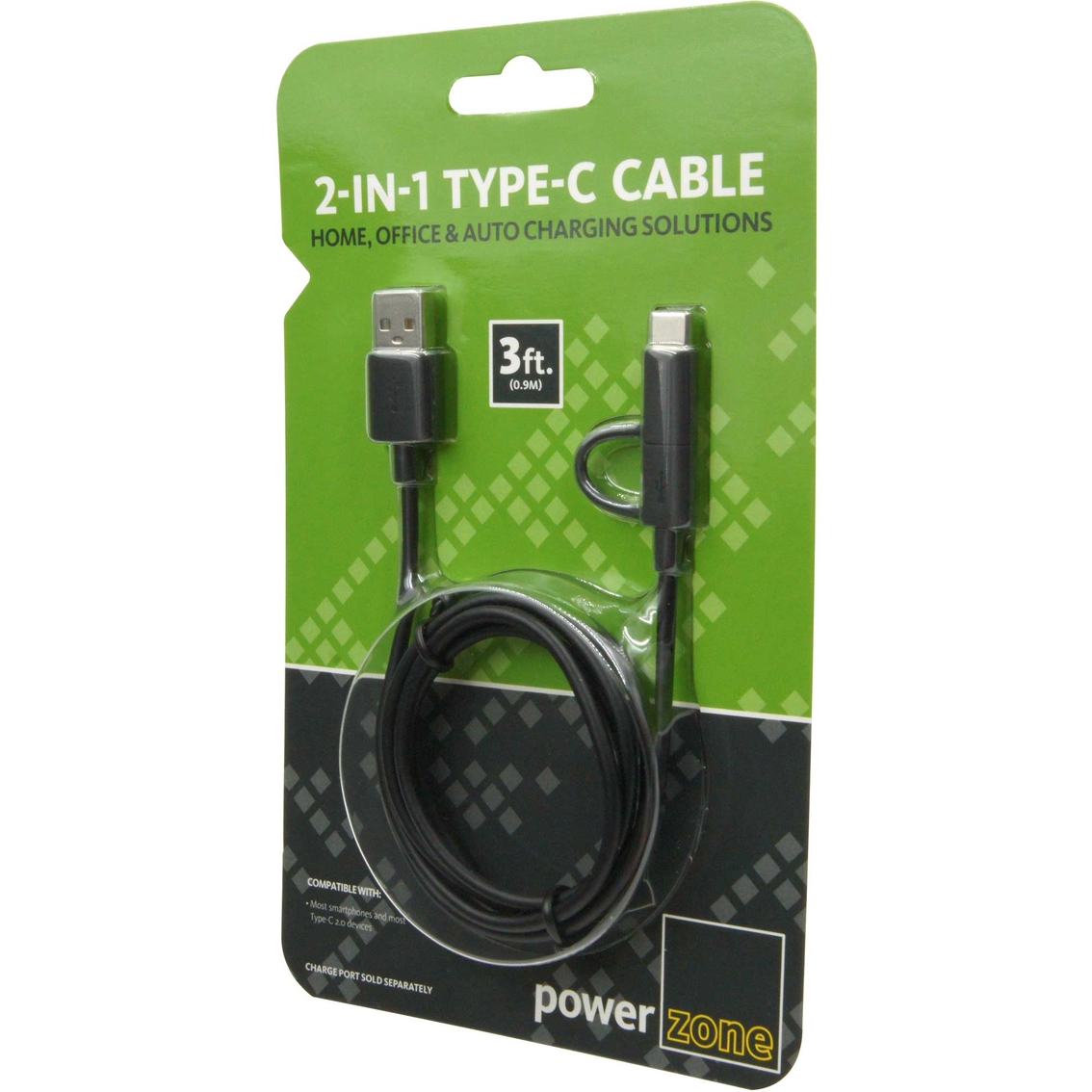 Powerzone 2-in-1 Type C Cable 3 ft. - Image 3 of 5