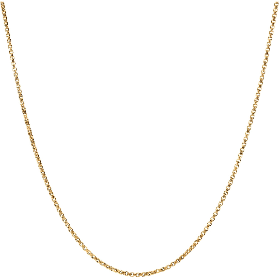 14K Yellow Gold 20 in. Round Box Chain Necklace