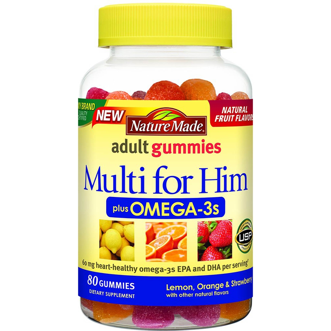 Nature Made Multivitamin and Omega Gummies for Him 80 ct. - Image 1 of 2