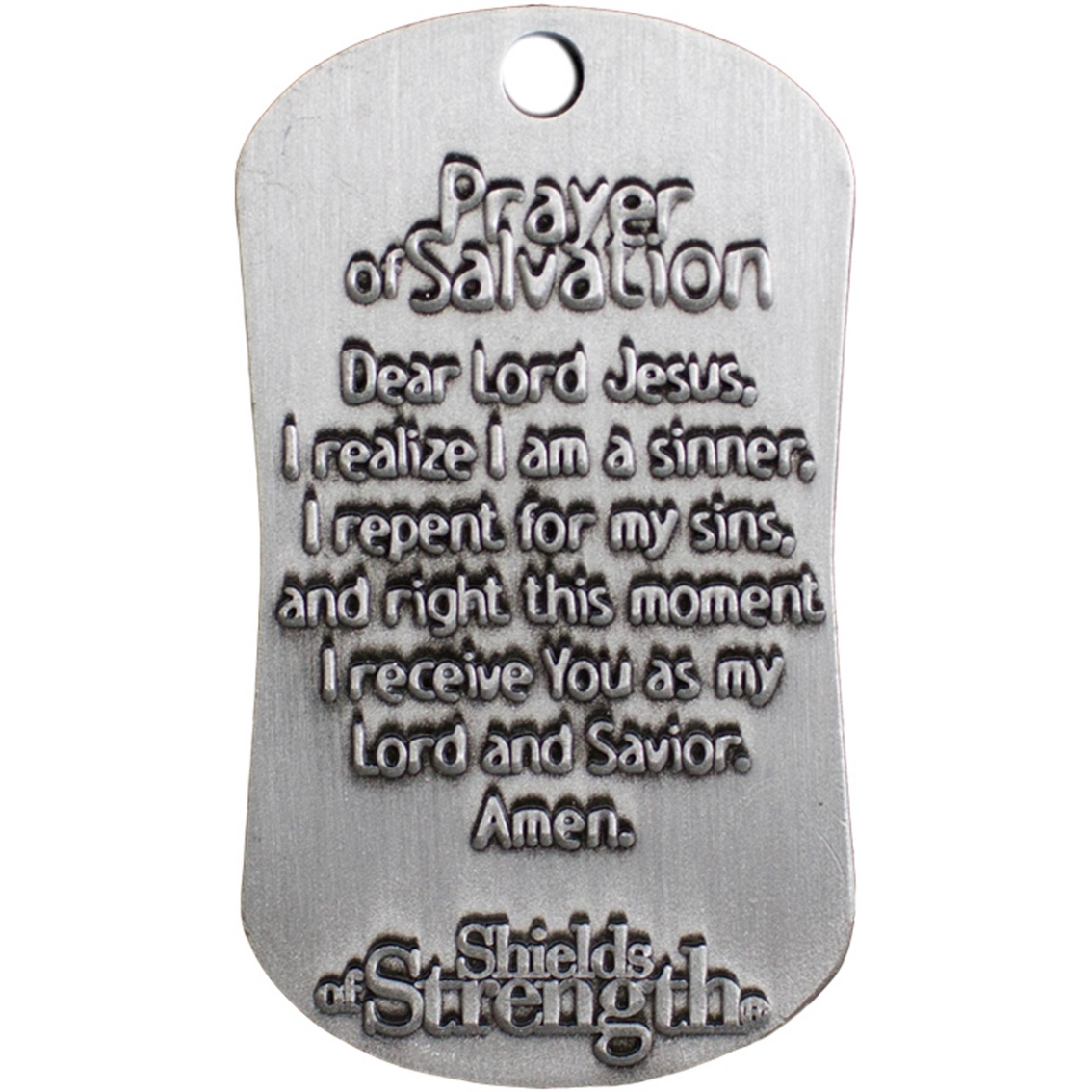 Shields of Strength Dog Tag Necklace, Luke 1:37 - Image 2 of 3