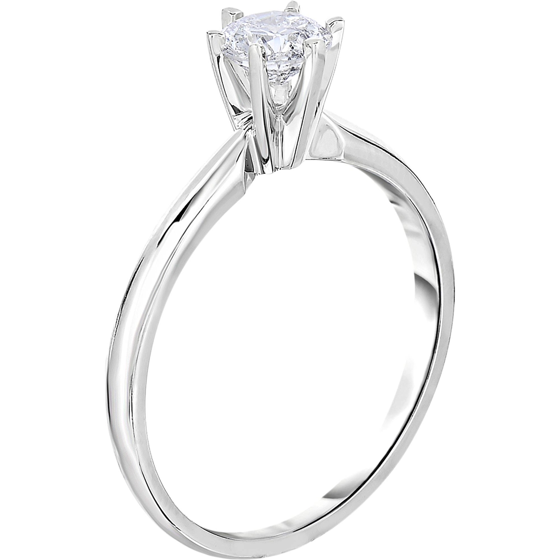 14K Gold 1/4 Ct. Round Solitaire Ring, Size 7 - Image 2 of 2