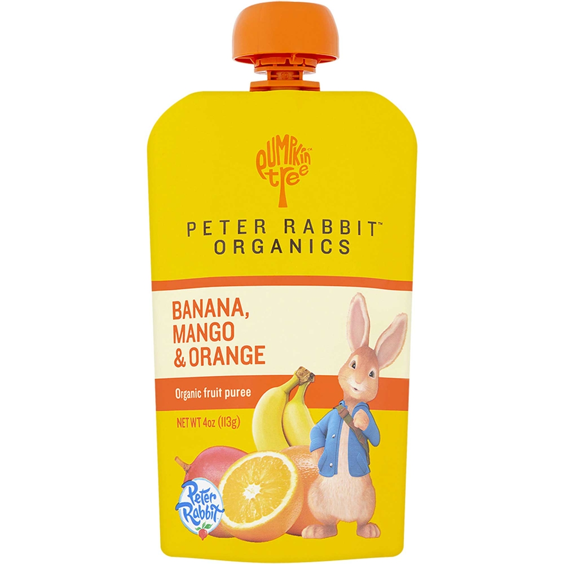 Peter Rabbit Organics 4 oz. Banana Mango and Orange Fruit Snack Pouch
