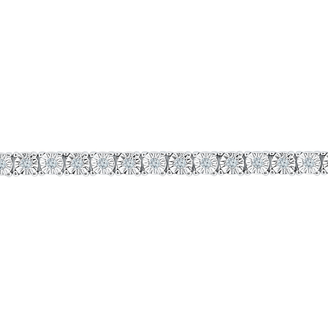 10K White Gold 1/2 CTW Diamond Bracelet - Image 2 of 2