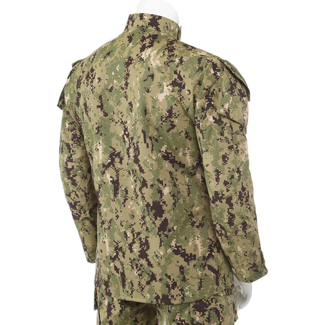 DLATS Navy Men's NWU III Woodland Camo Coat - Image 2 of 3