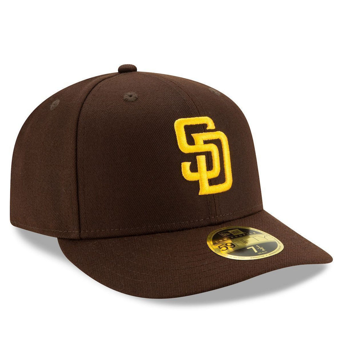 New Era Men's Brown San Diego Padres Authentic Collection On-Field Low 59FIFTY Fitted Hat - Image 4 of 4