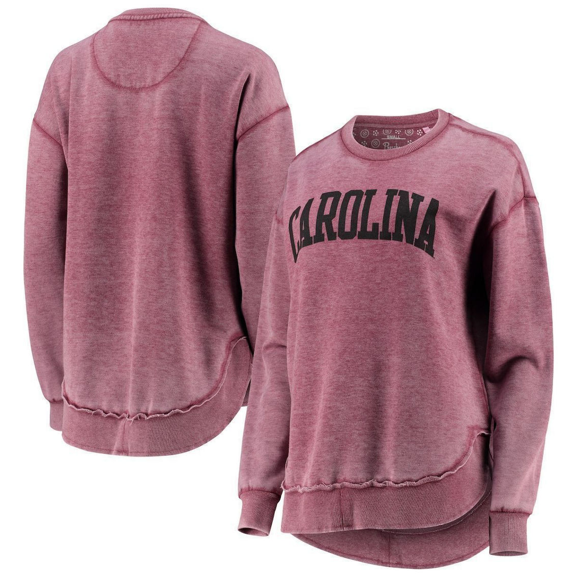 Pressbox Women's Garnet South Carolina Gamecocks Vintage Wash Pullover Sweatshirt - Image 2 of 4