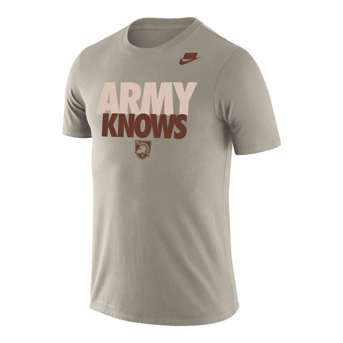 Nike Men's Natural Army Black Knights Rivalry Army Knows 2-Hit Legend T-Shirt - Image 3 of 4
