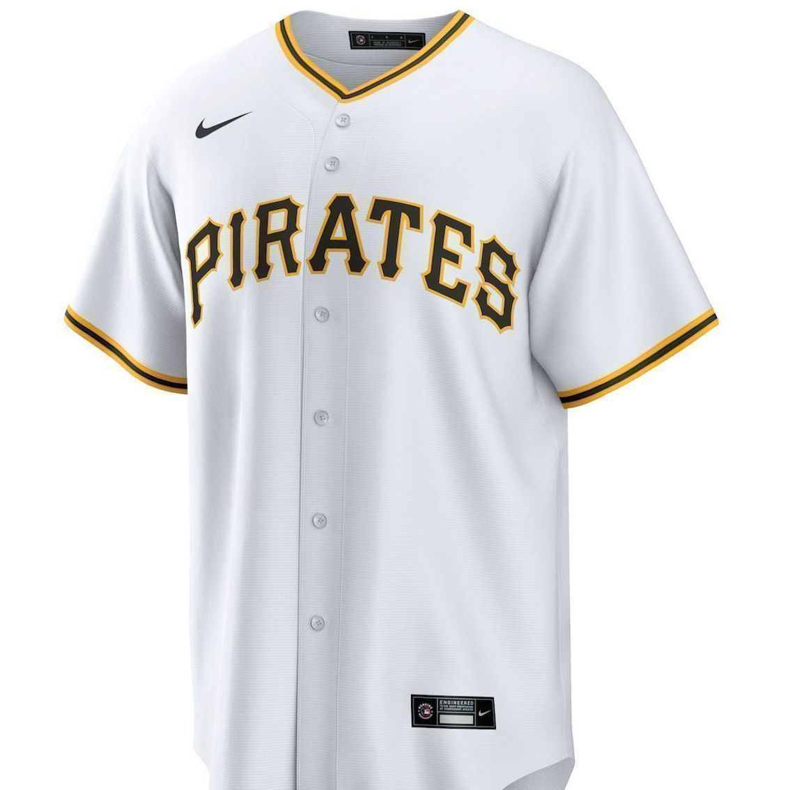 Nike Men's Roberto Clemente White Pittsburgh Pirates Home Replica Player Name Jersey - Image 3 of 4