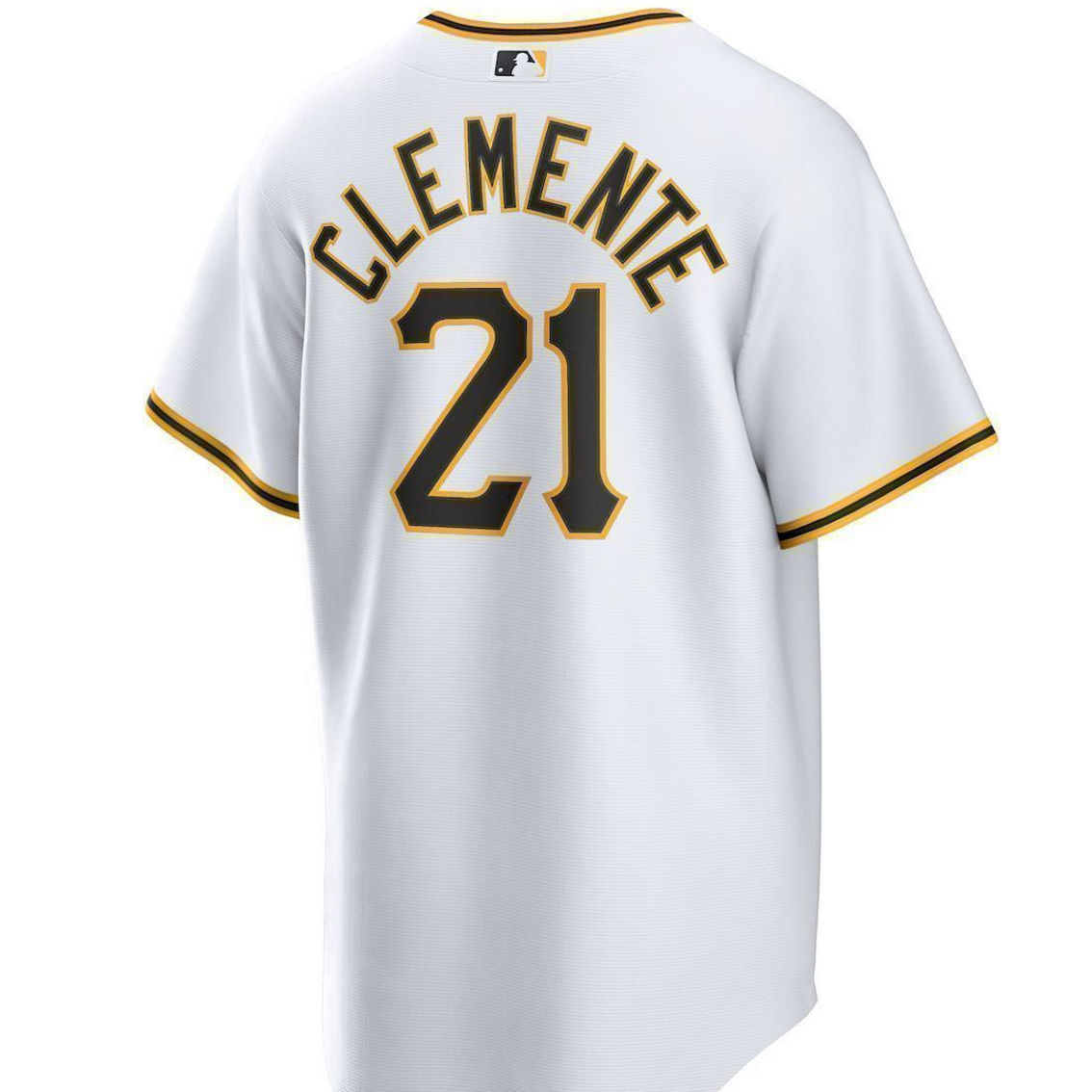 Nike Men's Roberto Clemente White Pittsburgh Pirates Home Replica Player Name Jersey - Image 4 of 4