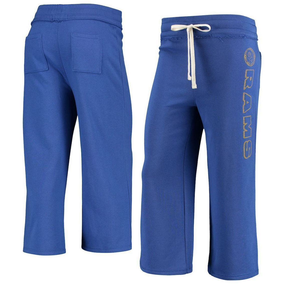 Junk Food Women's Royal Los Angeles Rams Cropped Pants - Image 2 of 4