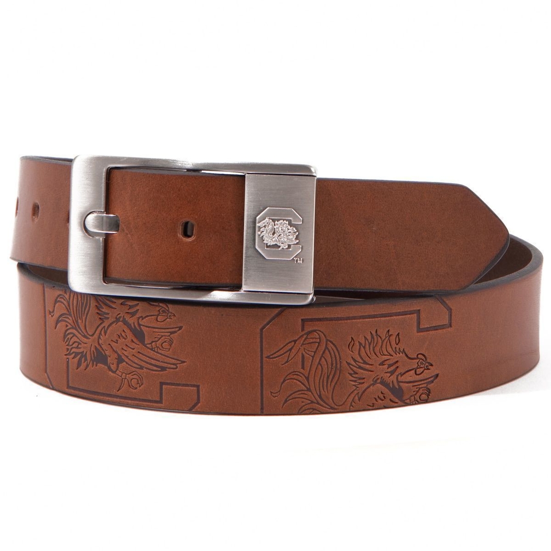 South Carolina Gamecocks Brandish Leather Belt - Brown - Image 2 of 2