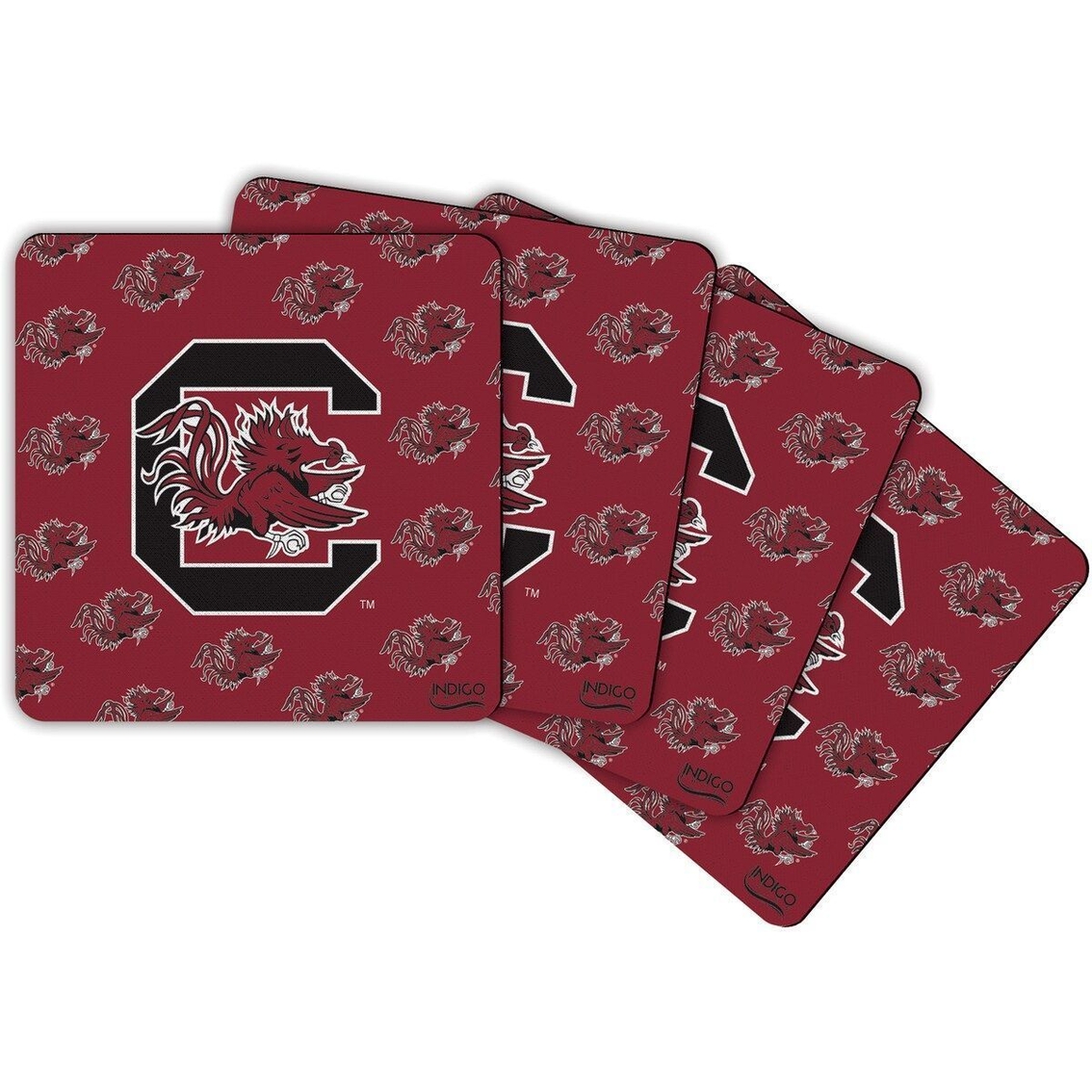 Indigo Falls South Carolina Gamecocks Four-Pack Square Repeat Coaster Set - Image 2 of 2