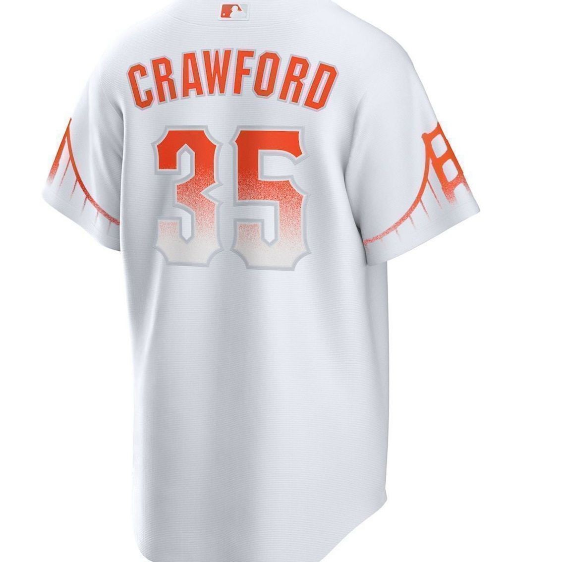 Nike Men's Brandon Crawford White San Francisco Giants City Connect Replica Player Jersey - Image 4 of 4