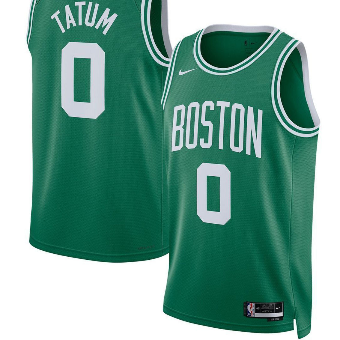 Nike Unisex Jayson Tatum Kelly Green Boston Celtics Swingman Jersey - Icon Edition - Image 2 of 4