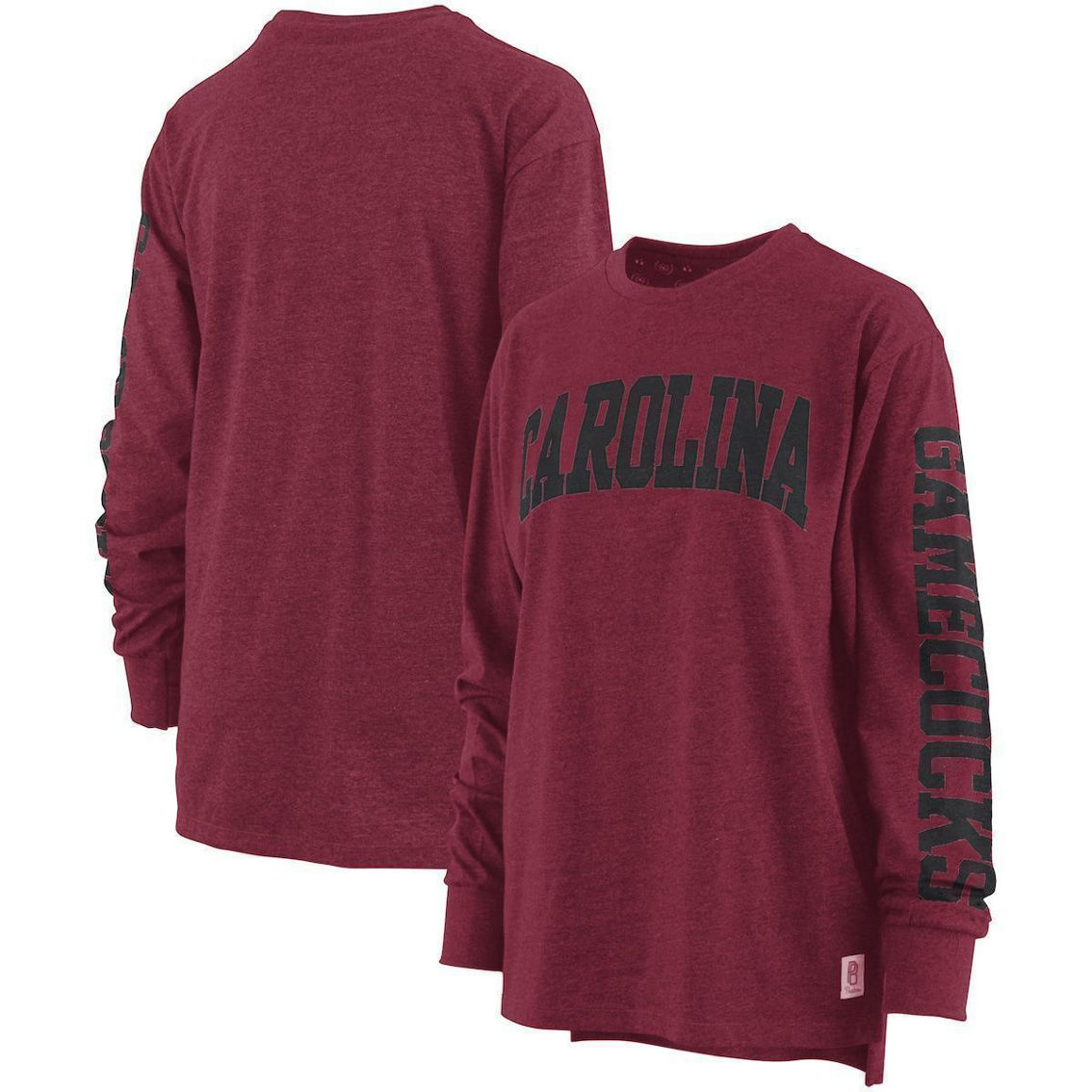 Pressbox Women's Garnet South Carolina Gamecocks Two-Hit Canyon Long Sleeve T-Shirt - Image 2 of 4