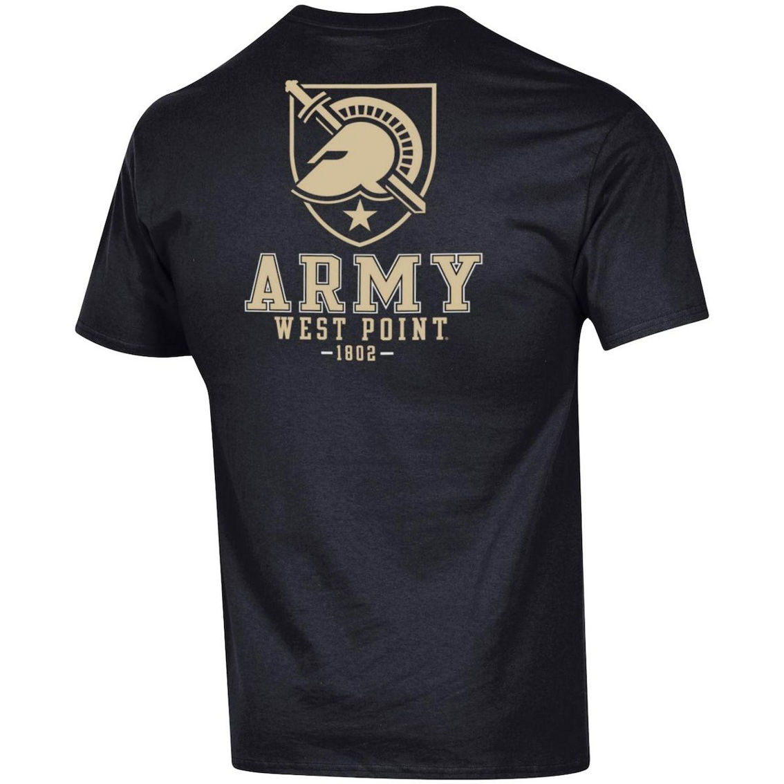 Champion Men's Black Army Black Knights Stack 2-Hit T-Shirt - Image 4 of 4