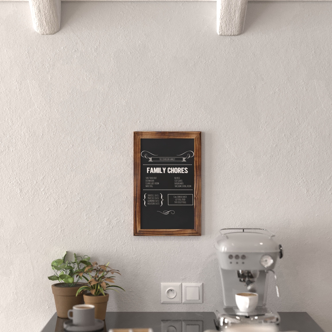 Flash Furniture 10PK Magnetic Hanging Chalkboard - Image 3 of 5