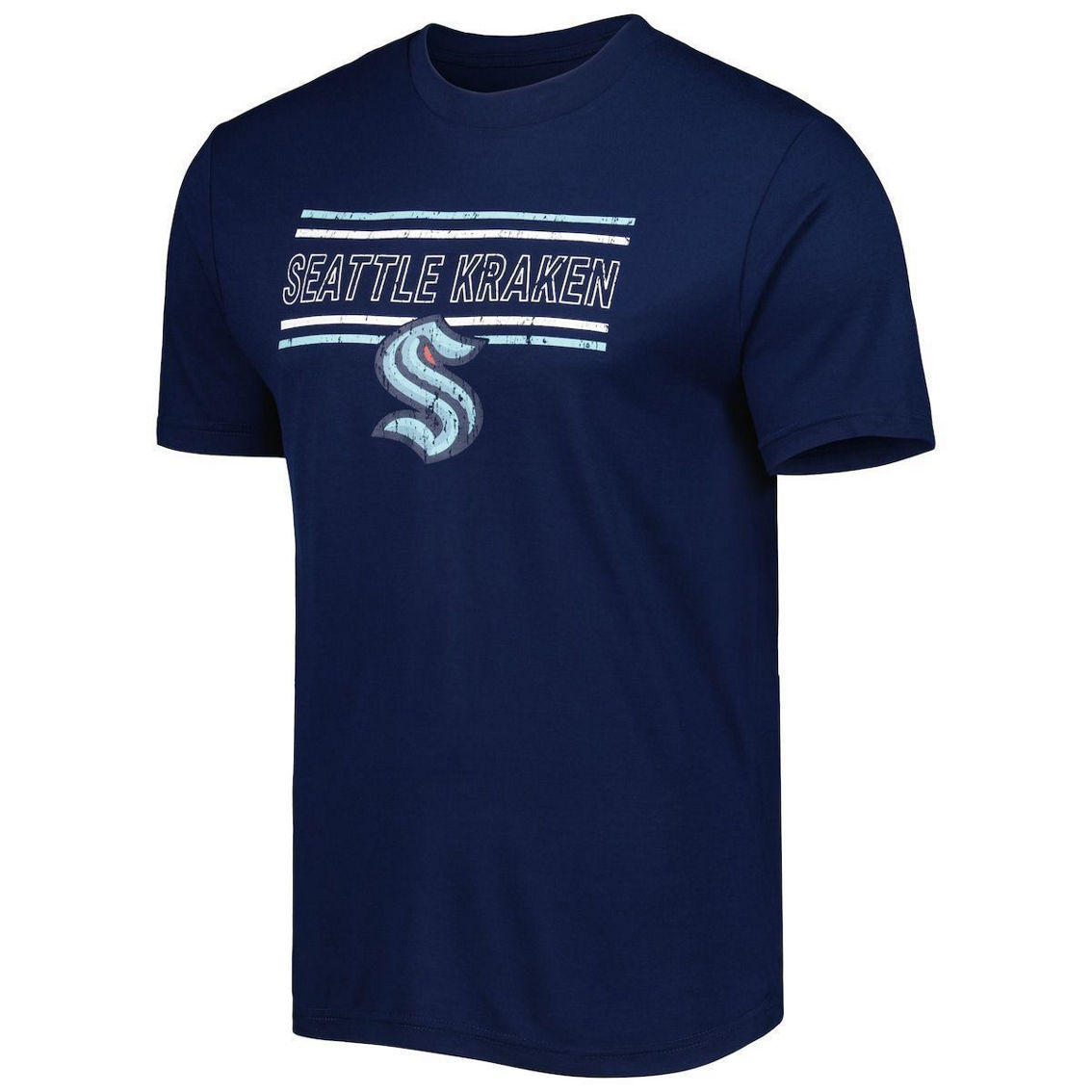 Concepts Sport Men's Navy/Gray Seattle Kraken Badge T-Shirt & Pants Sleep Set - Image 3 of 4