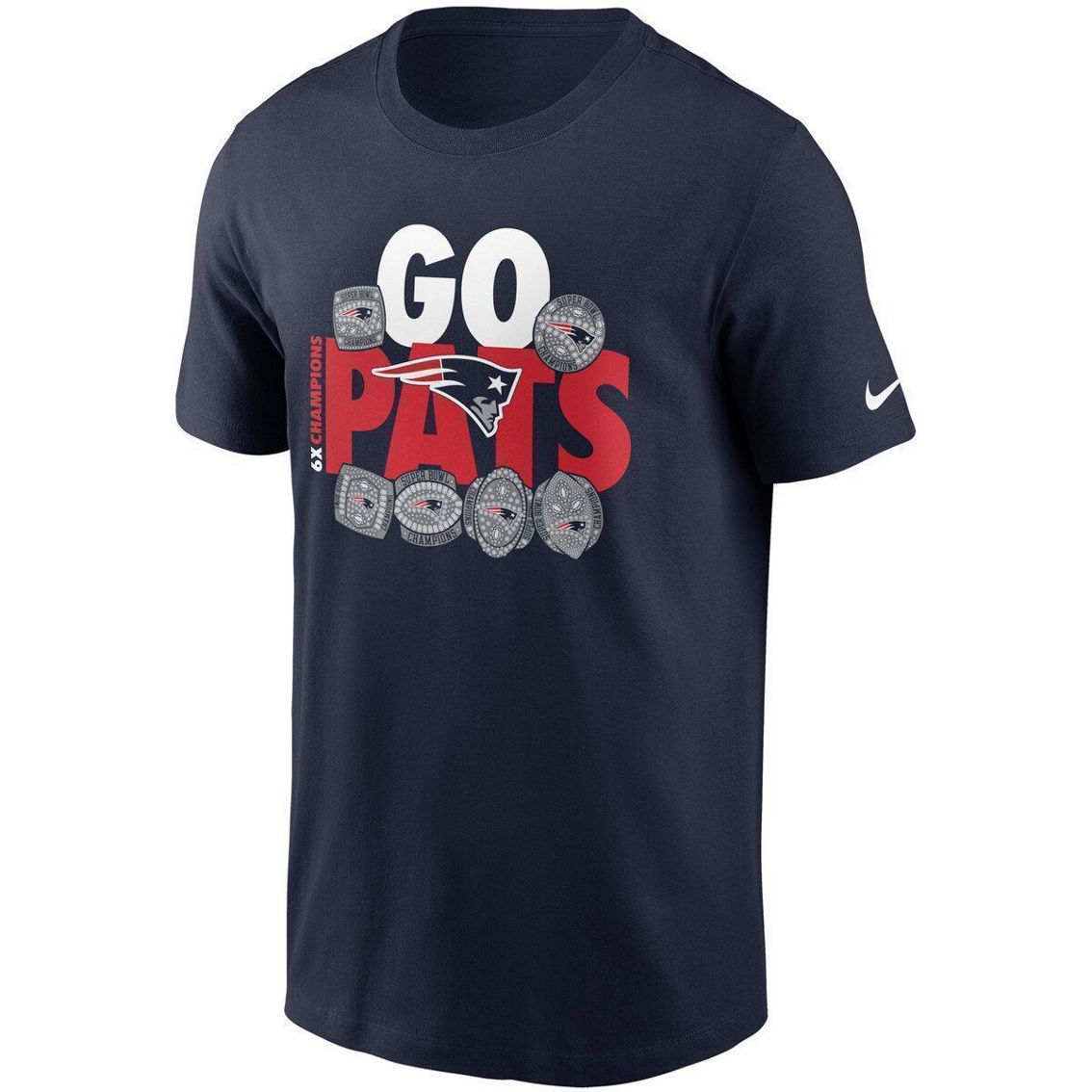 Nike Men's Navy New England Patriots Hometown Collection 6x T-Shirt - Image 3 of 4