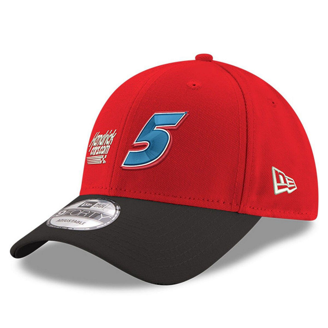 New Era Men's Scarlet/Black Kyle Larson Double Whammy 9FIFTY Snapback Adjustable Hat - Image 2 of 4