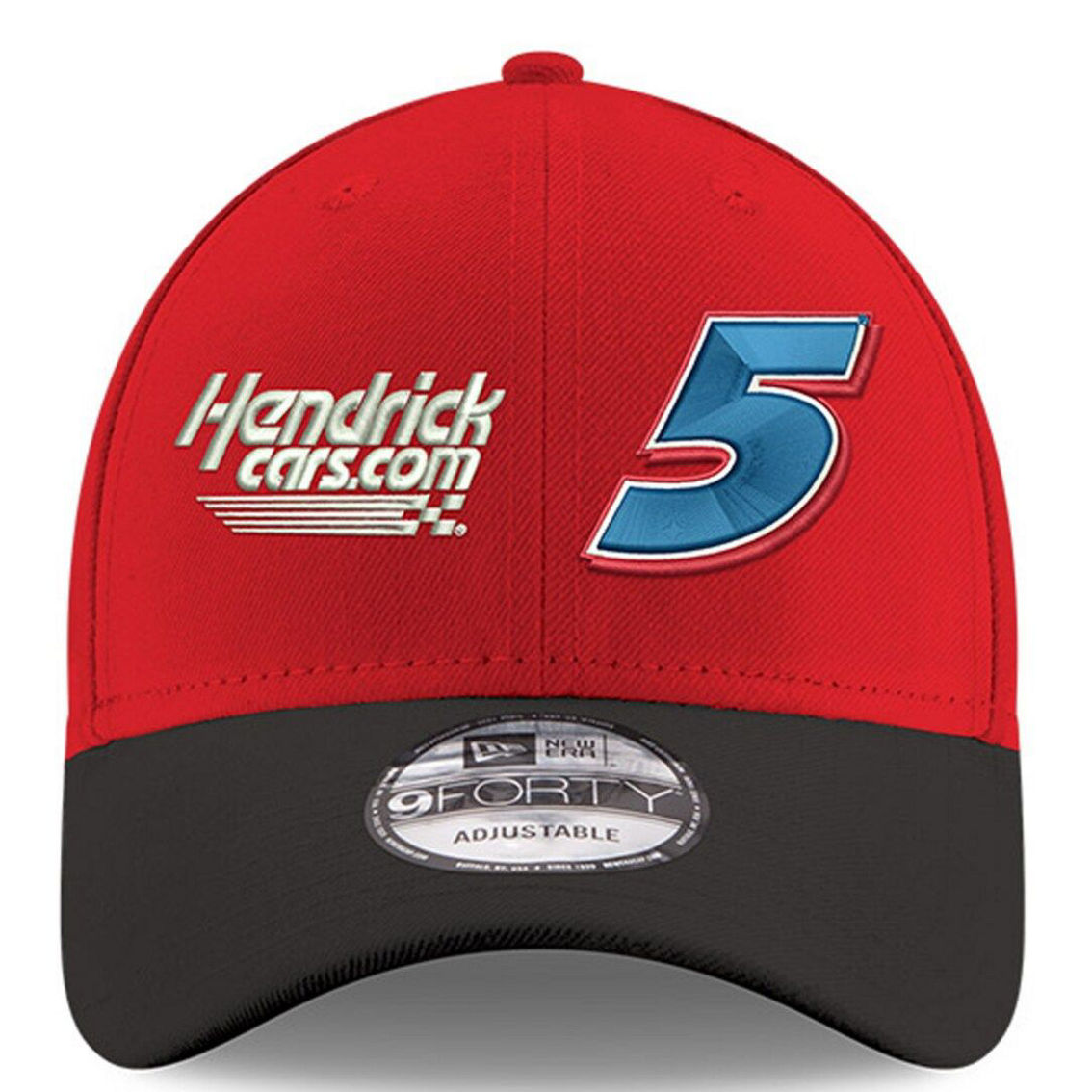 New Era Men's Scarlet/Black Kyle Larson Double Whammy 9FIFTY Snapback Adjustable Hat - Image 3 of 4