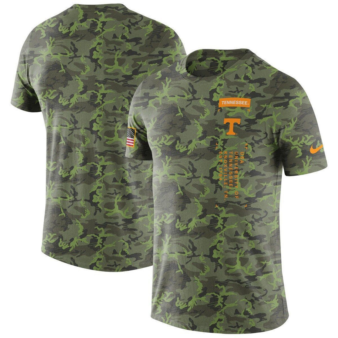 Nike Men's Camo Tennessee Volunteers Military T-Shirt - Image 2 of 4