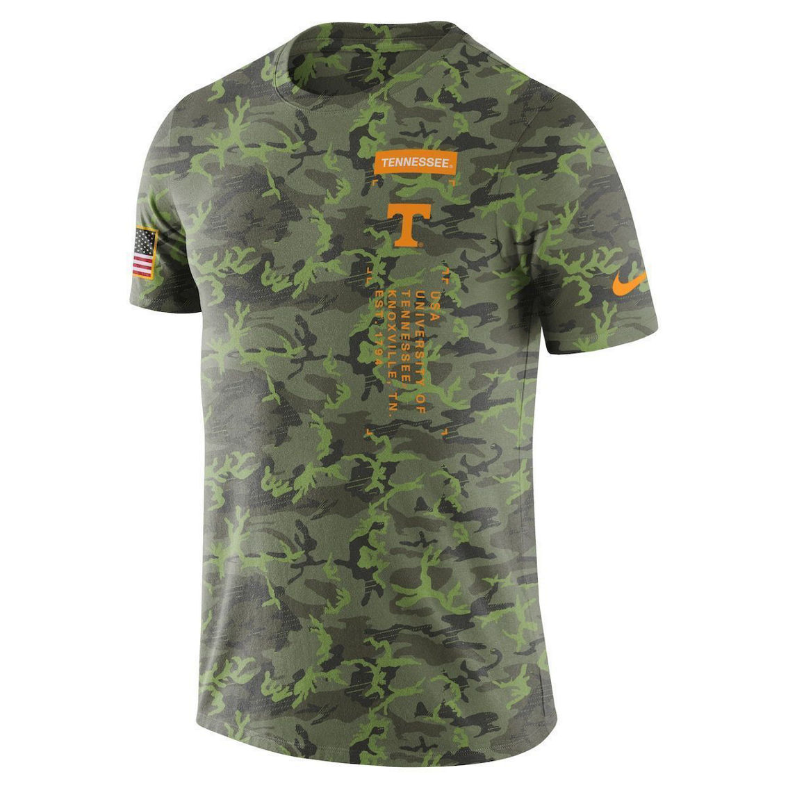 Nike Men's Camo Tennessee Volunteers Military T-Shirt - Image 3 of 4