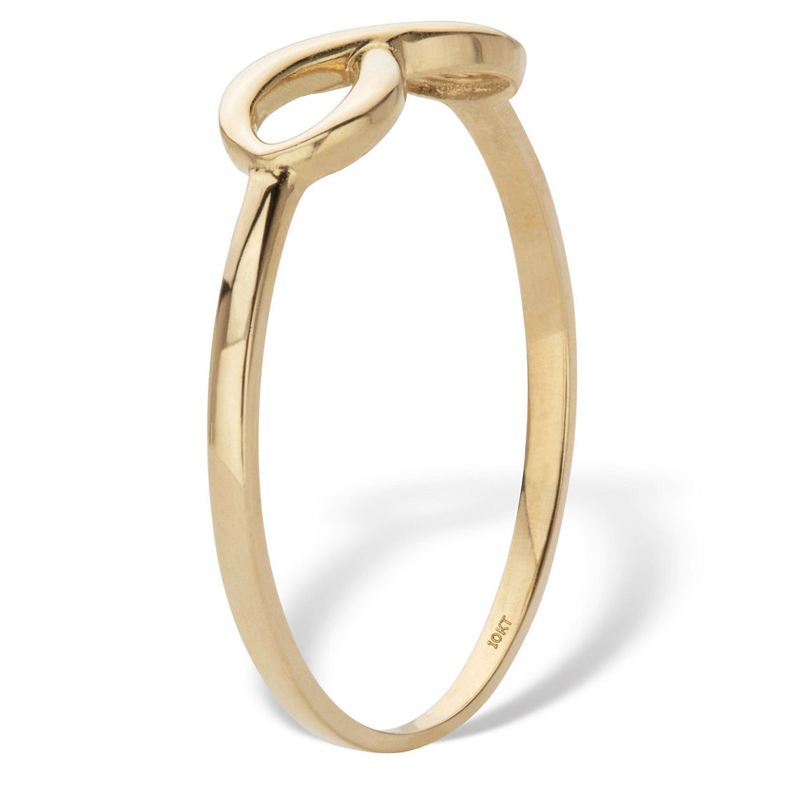 Stackable Infinity Ring Band Solid 10K Yellow Gold - Image 2 of 5