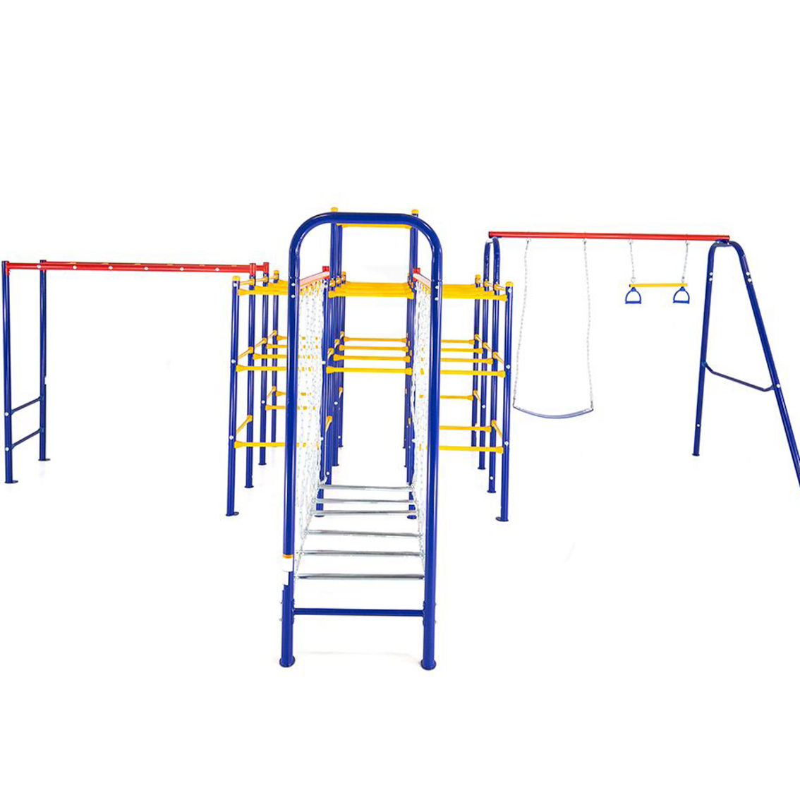 ActivPlay Modular Jungle Gym with Swing Set, Monkey Bar and Hanging Bridge