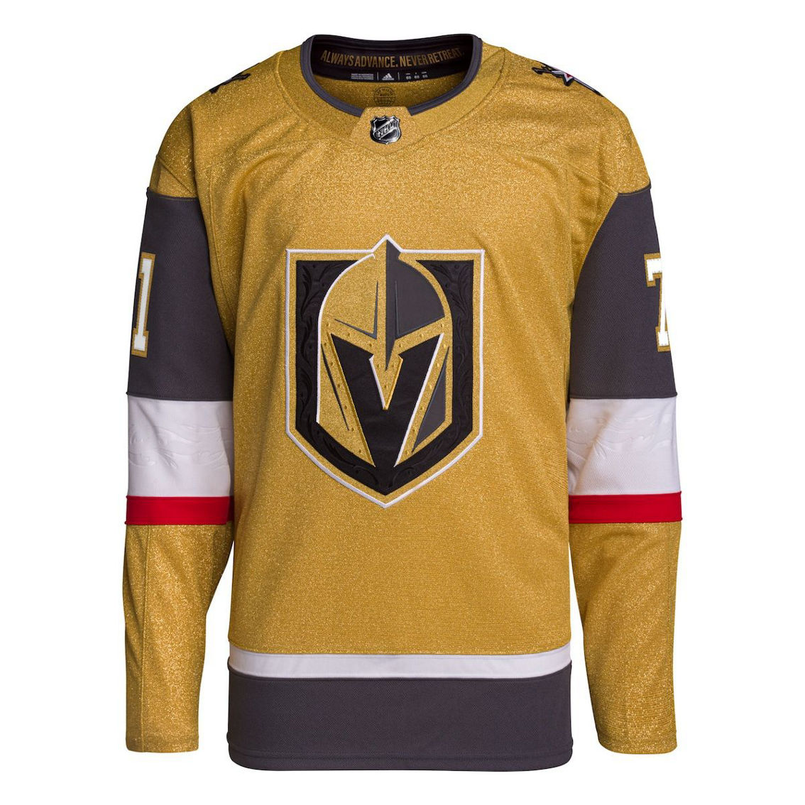 adidas Men's William Karlsson Gold Vegas Golden Knights Primegreen Authentic Pro Player Jersey - Image 3 of 4