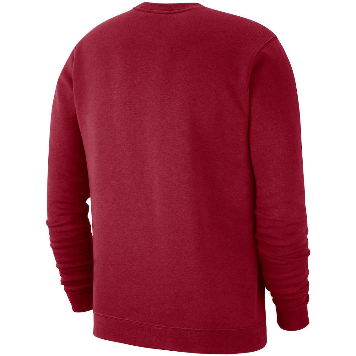 Nike Men's Crimson Oklahoma Sooners Club Fleece Sweatshirt - Image 4 of 4