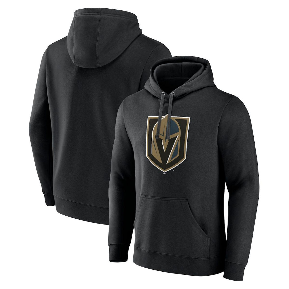 Fanatics Branded Men's Black Vegas Golden Knights Primary Logo Pullover Hoodie - Image 1 of 4
