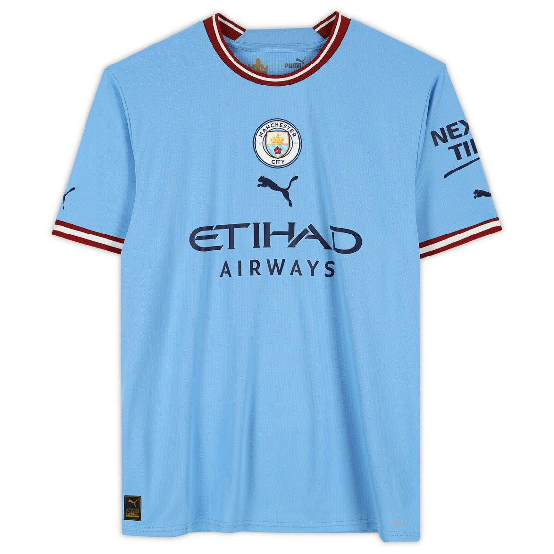 Fanatics Authentic Erling Haaland Blue Manchester City Autographed 2022-23 Home Jersey - Image 4 of 4