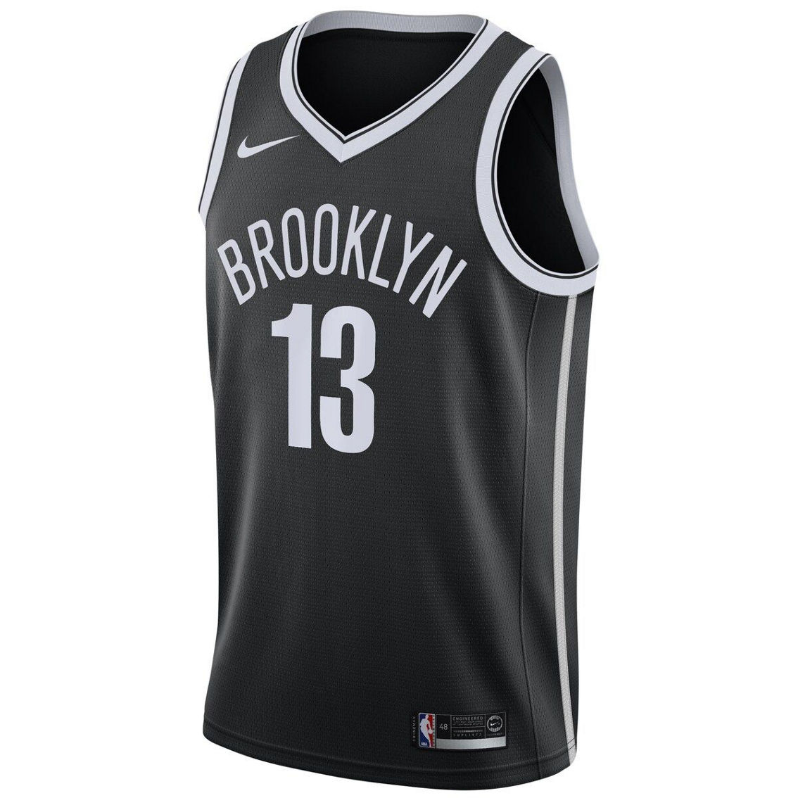 Nike Men's James Harden Black Brooklyn Nets 2020/21 Swingman Jersey - Icon Edition - Image 3 of 4