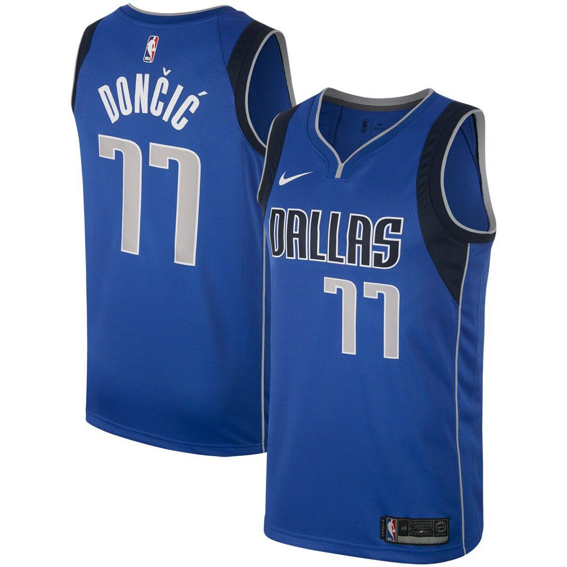 Nike Men's Luka Doncic Royal Dallas Mavericks Swingman Jersey - Image 2 of 4