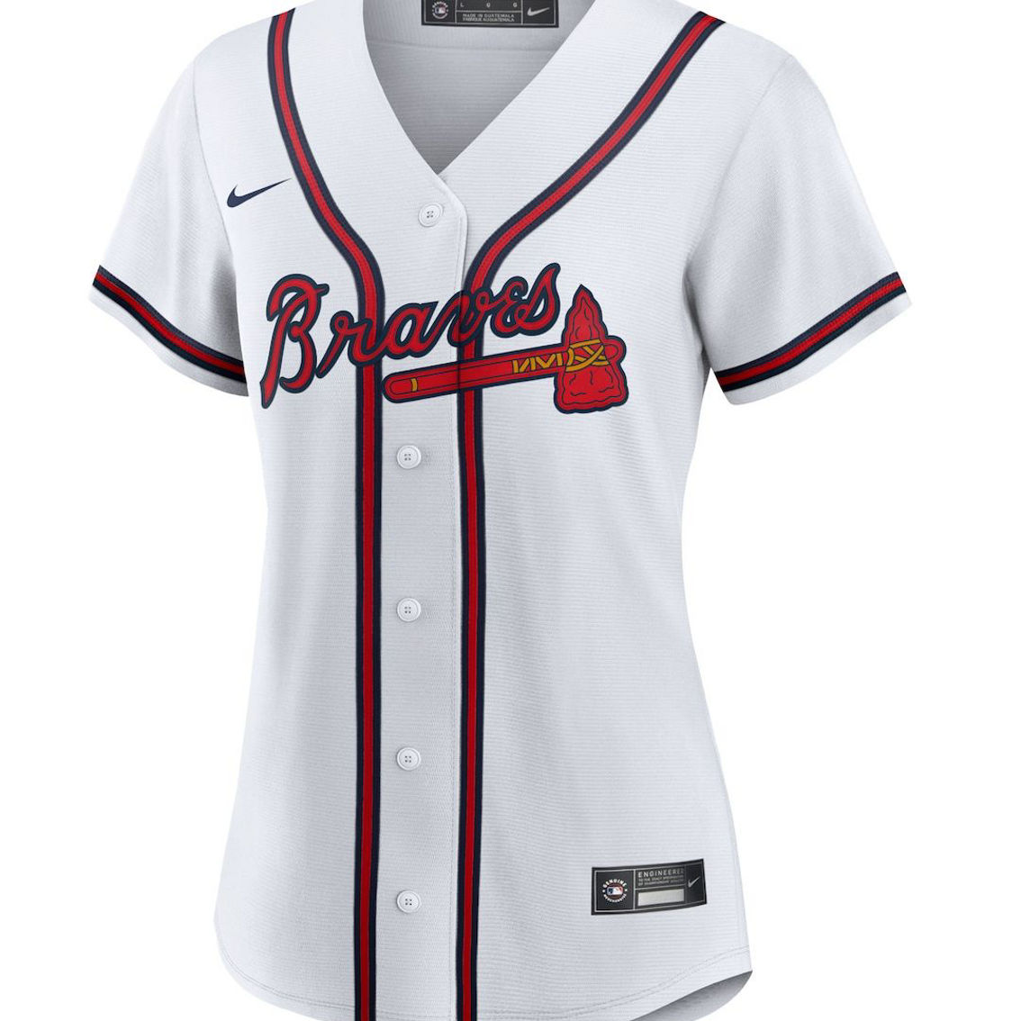 Nike Women's Ronald Acuna Jr. White Atlanta Braves Home Replica Player Jersey - Image 3 of 4