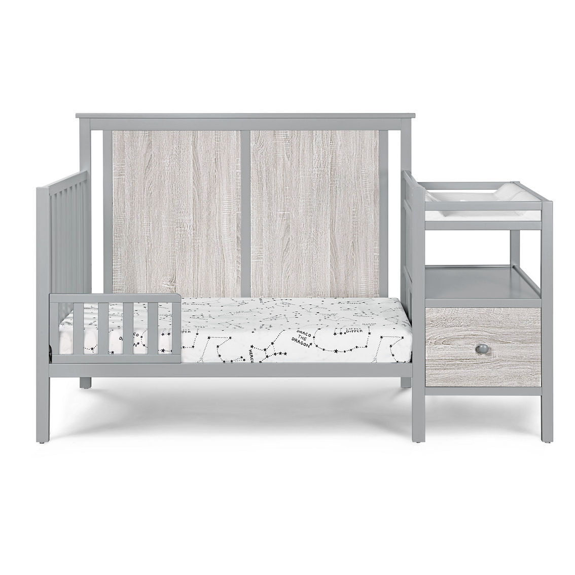 Suite Bebe Connelly 4-in-1 Crib and Changer Combo Gray/Rockport Gray - Image 3 of 5